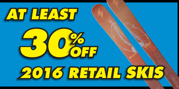 Retail Skis on SALE!